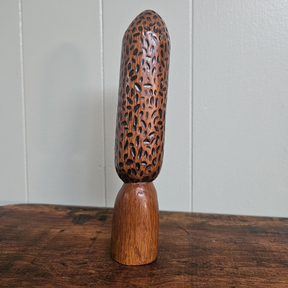 Vintage Wooden Mushroom